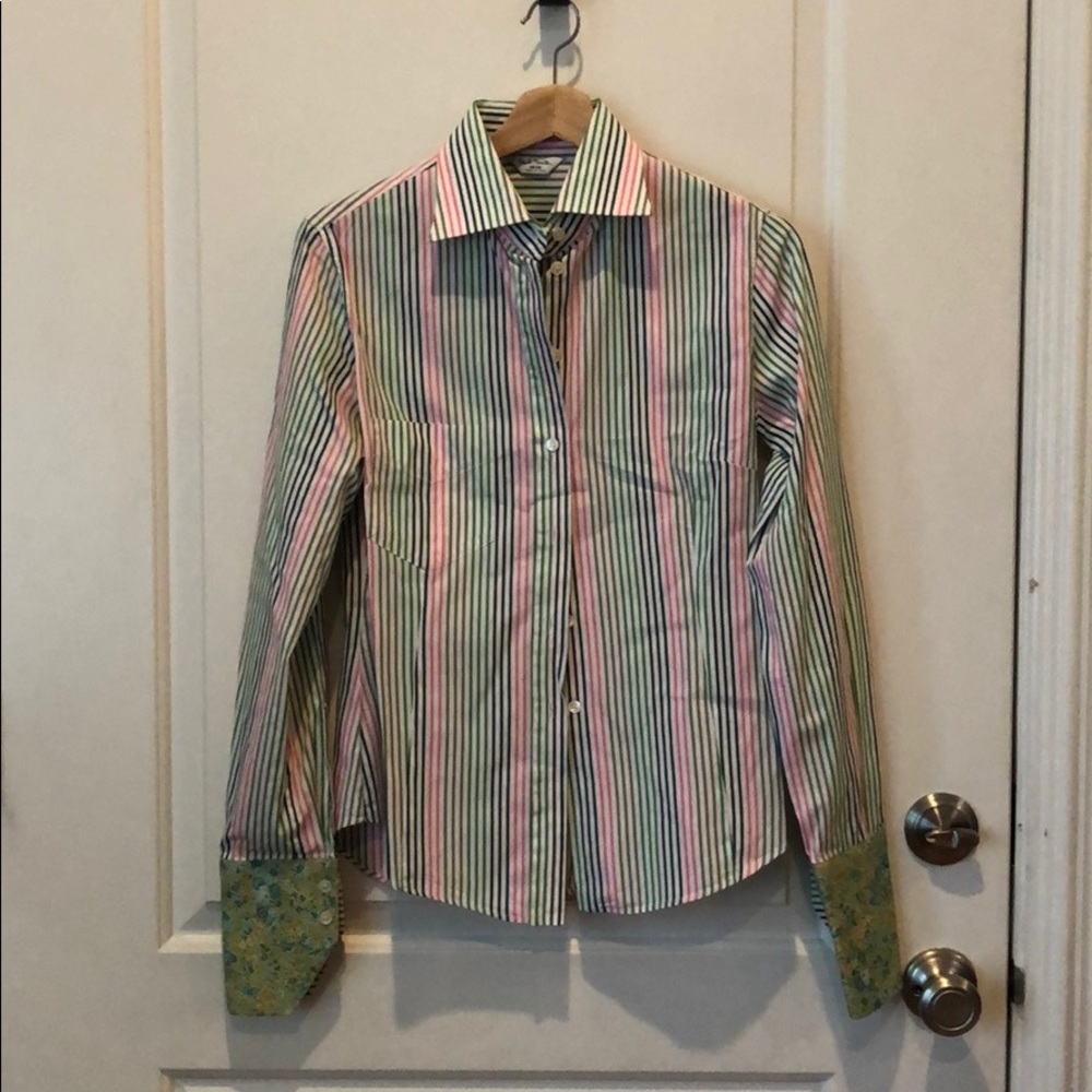 Paul Smith Multi Colored Striped Button-Up Shirt